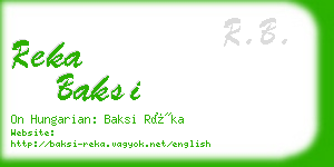 reka baksi business card